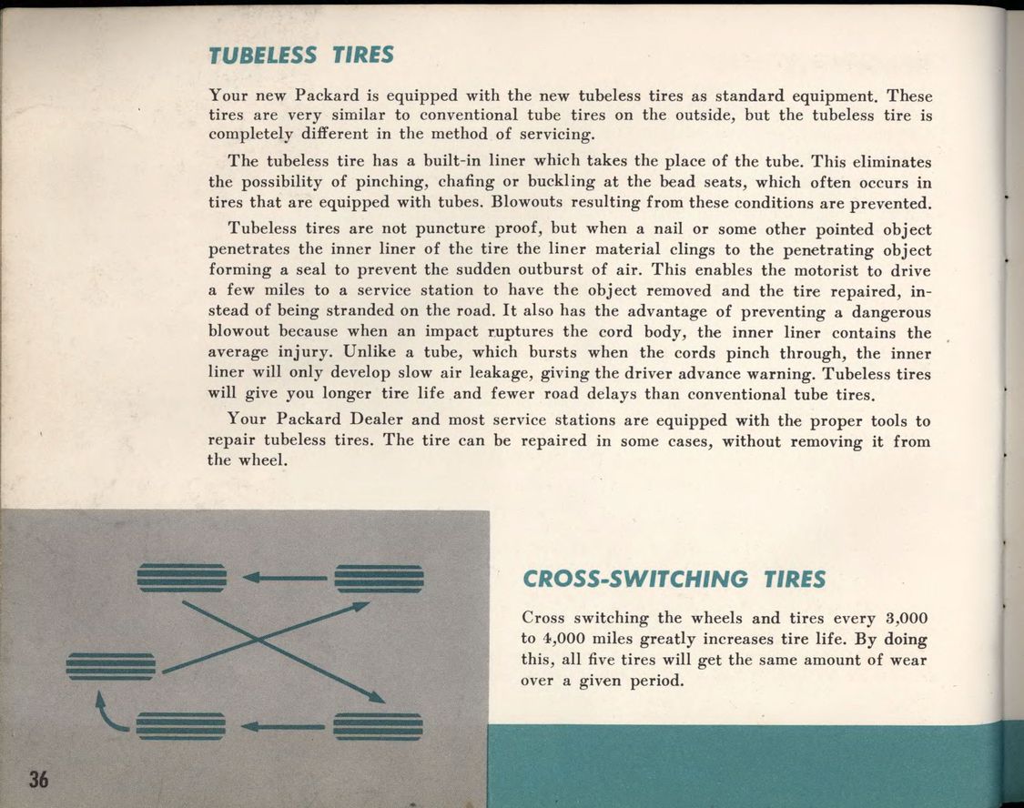 1956 Packard Owners Manual Page 5